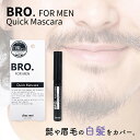 【公式】メンズ ポイント 白髪隠し BRO. FOR MEN Quick Mascara 男性用 コスメ マスカラタイプ ヒゲ 眉毛 白髪 シェモア