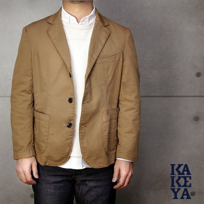 【工房直送（岡山） 職人仕上げ】∞KAKEYA JEANS∞ -made in japan-ジンコードピケ・ストレッチジャケットkakeya-jeans-summer-jacket【国産ジャケット】【メンズ】【MNFA_DL】