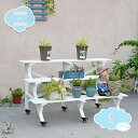 1000円OFFクーポン フラワースタンド 3段 木製 プランタースタンド おしゃれ フラワーラック 屋外 室内 観葉植物 多肉植物 棚 北欧風 ベンチ型 ディ...
