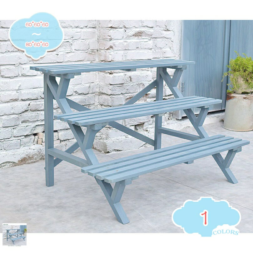 2000円OFFクーポン フラワースタンド 3段 屋内 屋外 おしゃれ 組立て簡単 軽い 天然木製 花壇 花 ラッ..