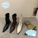 500円OFFクーポン ファスナー付きショートブーツ レディース ポインテッド パテントレザー エナメル 光沢 ストレッチ 秋冬 ブラック ブラウン エレガント リクルート オフィス ファッション ブーティ 裏起毛 防水 防寒 22.5 24.5 痛くない 低反発 shopcp