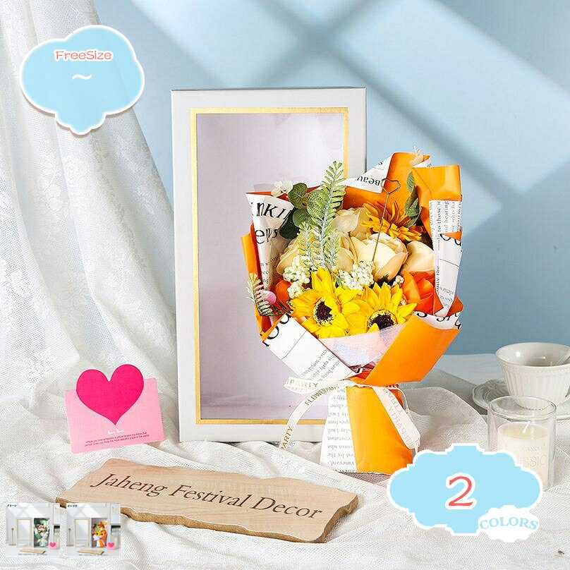 500円OFFクーポン 母の日 花束 枯れない ソープフラワー 窓付きギフトボックス 入学式 ブーケ プレゼント ギフト お礼 誕生日 お祝い バラ 造花 記念日 母親 母 義母 女性 妻 結婚式 オシャレ お供え shopcp