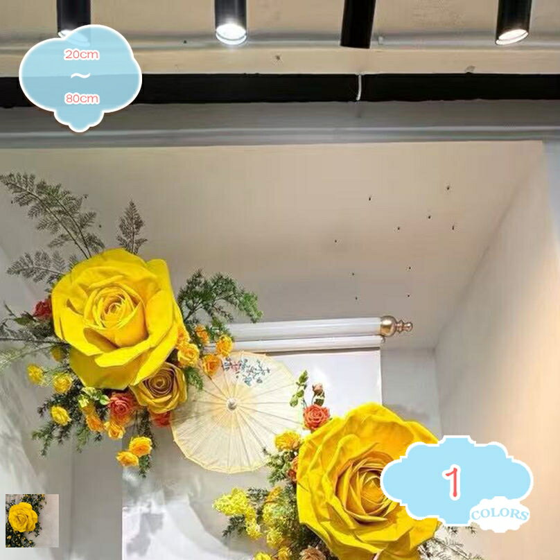 1000円OFFクーポン ローズ 薔薇 造花 フェイクフラワー ジャンボ ポピー ボタン バラ 店舗装飾 ウィンドウ イベント装飾 サプライズ 飾り花 フラワーデコレーション 商業施設 ディスプレイ 高さ約1.5m shopcp