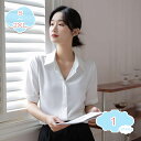 800円OFFクーポン ブラウス レディース 半袖 前開き シャツ 襟付き 夏 ゆったり 着痩せ ノーアイロン カジュアル 体型カバー きれいめ お洒落 可愛い...