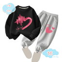 800円OFFクーポン 2点セット ジャージ 上下セット セットアップ パーカー アウター スウェット 子供服 女の子 運動着 おしゃれ キッズ服 スポーツウェ...