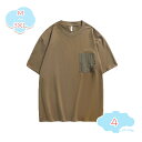777円OFFクーポン Tシャツ メンズ おしゃれ 無地 夏 大きいサイズ カジュアル ゆったり 半袖 カットソー 胸ポケット カジュアル ファッション シンプル 涼しい 通気性 綿 吸汗速乾 軽い 柔らかい ラウンドネック メンズ tシャツシャツ shopcp