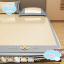 1000円OFFクーポン 夏用寝具 夏用スリーピングマット アイスシルク冷却マット 通気性に 吸湿速乾 一体型 ポリエステル100% 吸汗 速乾 ベッドシーツ 折りたたみ式両面キングマットレス ベッド用 寮 オフィス 寝室で使用 アイスシルクマット 夏用 涼しいケット shopcp