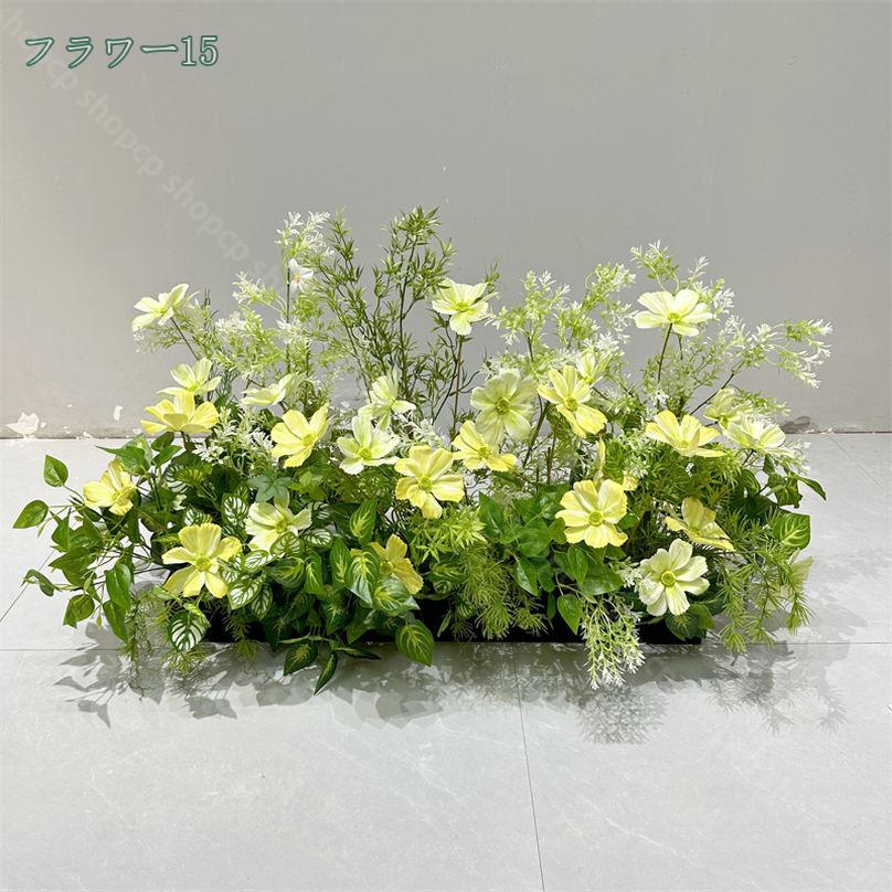 1000円OFFクーポン 造花 シルクフラワー フラワーアレンジメント フェイクフラワー インテリア装飾 造花 春 ウェディング DIY ホーム センターピース オレンジ ピーチホワイト シルクのバラ デイジー アジサイ 簡単保 水やり不要 造花 shopcp