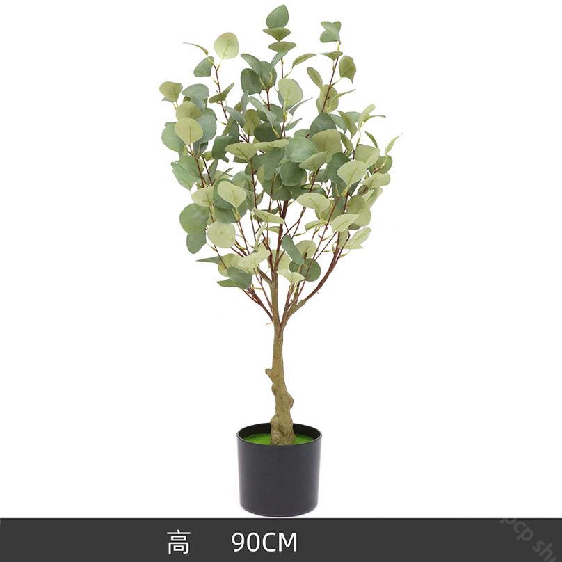 500円OFFクーポン 人工観葉植物 観葉樹 フェイクグリーン 造花 幸福の木 ユーカリ ...