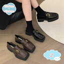 300円OFFクーポン レディース ローファー ローヒール スクエアトゥ バックル ぺたんこ オックスフォードシューズ 柔らかい 歩きやすい カジュアル 防滑 ...