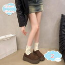 300円OFFクーポン 厚底6.5CM 秋冬 シューズ レディース スリッポン ムートンモカシン 靴 パンプス ローファー ボア 大きいサイズ 小さいサイズ ふ...