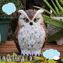 1650円OFFクーポン フクロウ 置物 風水 フクロウ 置物 玄関 動物マスコット 樹脂材質 オブジェ フクロウ オーナメント 置物 園芸装飾 ふくろう ガー...