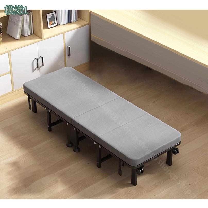CPショップの3500円OFFクーポン 折り畳みベッド 一人暮らし 来客用 オフィス昼寝 低反発 マットレス付き 簡単に移動 簡単収納 耐久 快適サポート 静音設計 寝心地良い 昼寝 休憩 キャスター付き 幅約60/70/80/90CM shopcp｜アングル3
