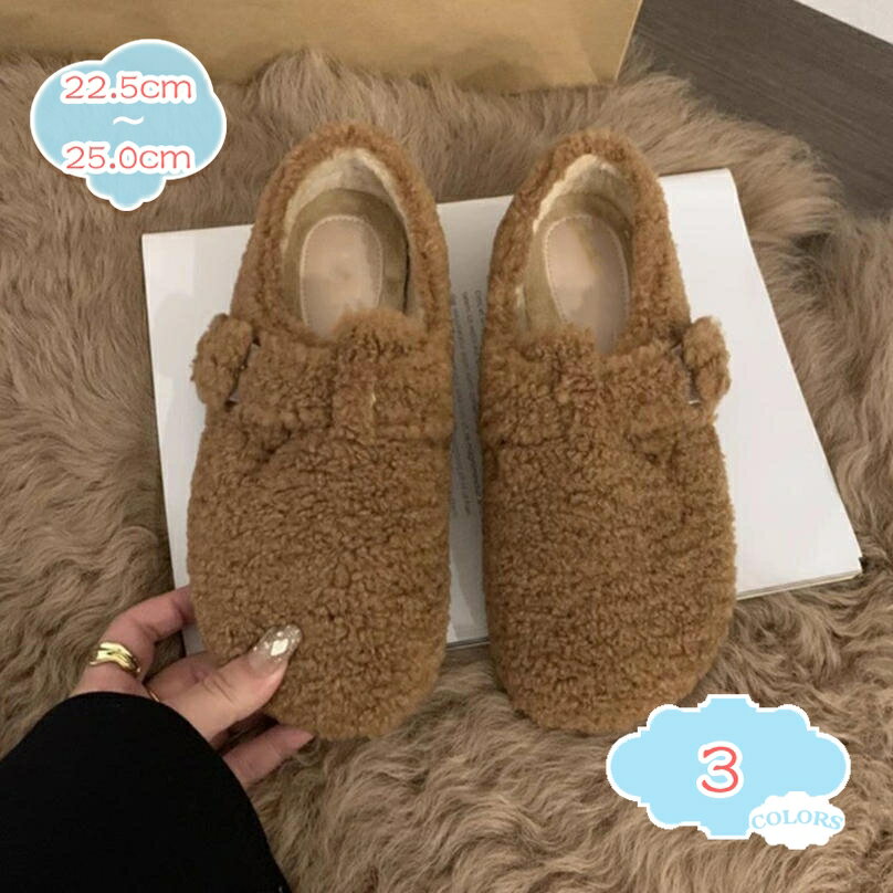 1000円OFFクーポン レディース ルームシューズ アウトドア ふわふわ もこもこ ファー 付き 冬でもあったか 外履き かわいい スリッポン モカシン フラット 履きやすい 美脚 軽量 おしゃれ 外履き 防寒 寒さ対策 ムートンシューズ shopcp