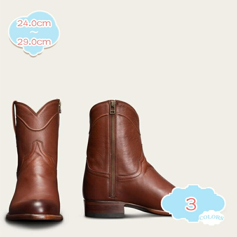 1000円OFFクーポン ウエスタンブーツ メンズ エンジニアブーツ 大きいサイズ 紳士靴 滑り止め カジュアル ドレスシューズ フォーマル 通勤 着脱簡単 防...