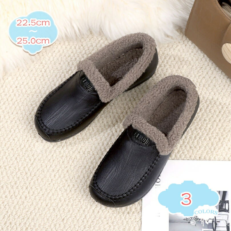 1000円OFFクーポン モカシン シューズ ローファー フラットシューズ ボア もこもこ 防寒 保温 レディース ぺたんこ 可愛い スリッポン ドライビングシューズ 大人 痛くない 歩きやすい 防寒靴 裏起毛 コンフォート ママ 屈曲性 婦人靴 shopcp