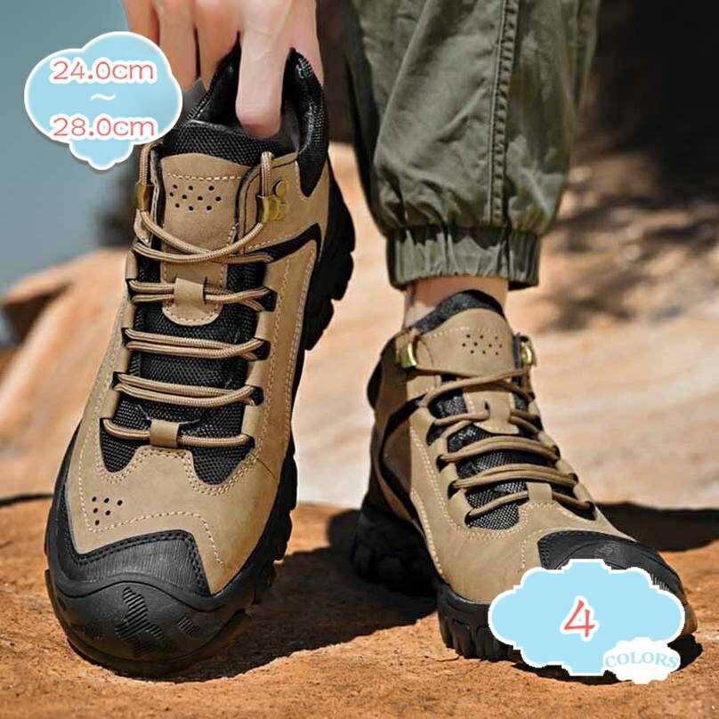 300円OFFクーポン バイク用ブーツ メンズ ワークブーツ レースアップ 歩きやすい 滑り止め 大人用 カジュアル 編み上げ ローヒール 作業靴 かっこいい ビンテージ レジャー ディリー ハイカット 通気性 耐摩耗 衝撃吸収 ワークシューズ shopcp