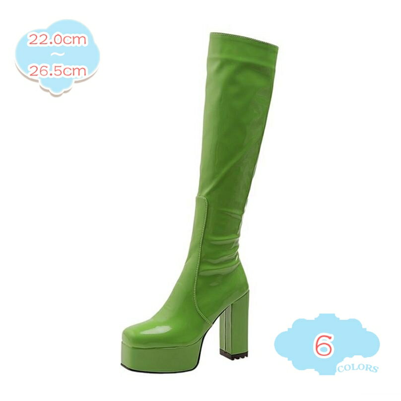1000円OFFクーポン 厚底 ロングブーツ 太ヒール ジョッキーブーツ カジュアル コスプレ イベント 仮装 パーティー ハイヒール ニーハイブーツ 膝丈 セクシー キャバ靴 太ヒール 袴ブーツ 幅広 安定感 履きやすい 歩きやすい 美脚 shopcp