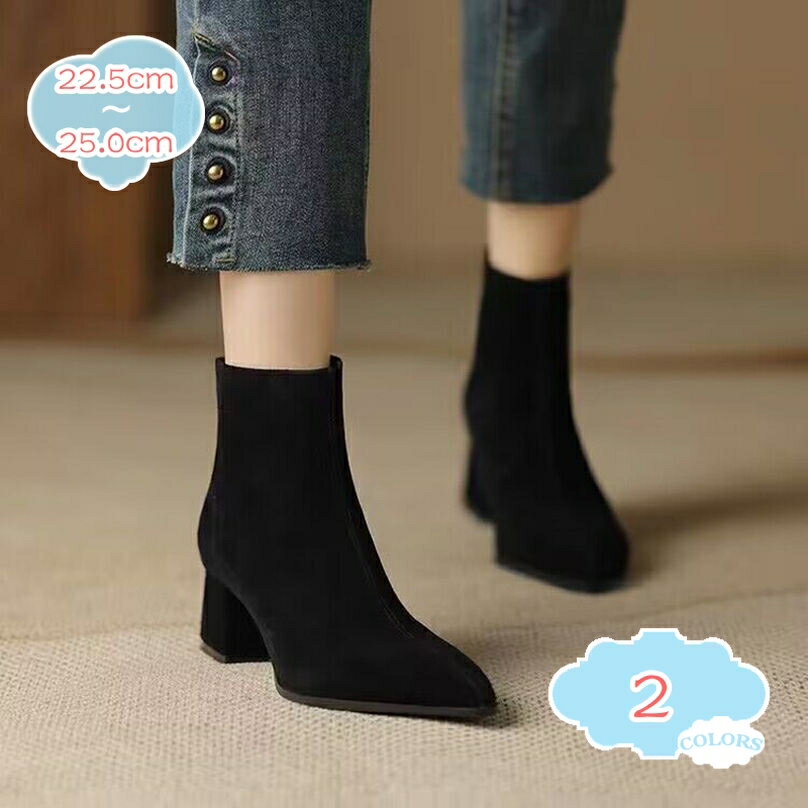 500円OFFクーポン ブーツ レディース ショートブーツ レディース ショートブーツ ポインテッドトゥブー..