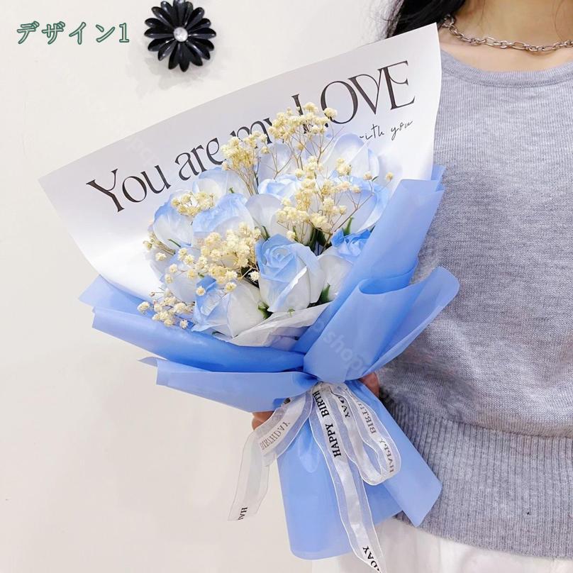 CPショップの1650円OFFクーポン バラ ローズ ソープフラワー フラワー ギフト シャボンフラワー ミニブーケ プレゼント 石鹸の花 花束 インテリア 雑貨 卒業式 開店祝い 母の日 誕生日 結婚祝い 退職祝い 還暦祝い ディスプレイ 造花 LED ライト 付き shopcp｜アングル2