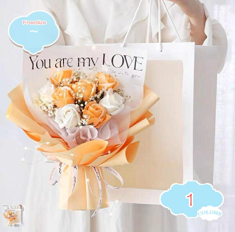ソープフラワー 花束 母の日 卒業式 敬老の日 バレンタインデー お花 誕生日 プレゼント 女性 フ ...