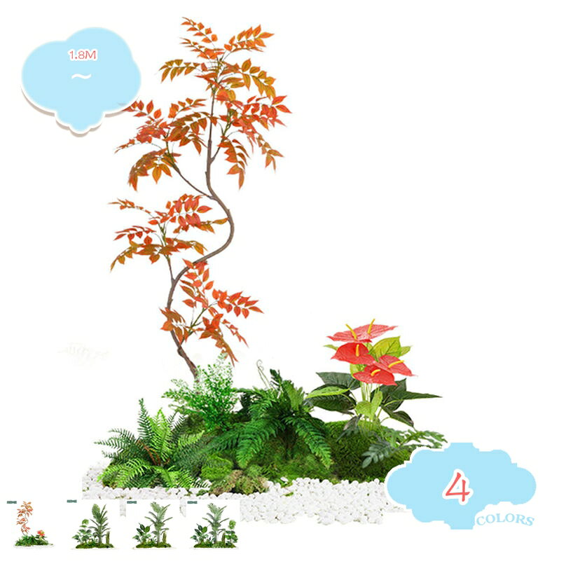 乐天商城 - 2000円OFFクーポン フェイクグリーン 人工観葉植物 熱帯観葉樹 インテリア 室内 屋外 玄関 フェイク植物 人工観葉植物 水やり不要 枯れない 盆栽植物 耐久性 生き生きとした 現代的な装飾 本物そっくり 造園 人工観葉植物 目隠し フェンス 組立品 shopcp