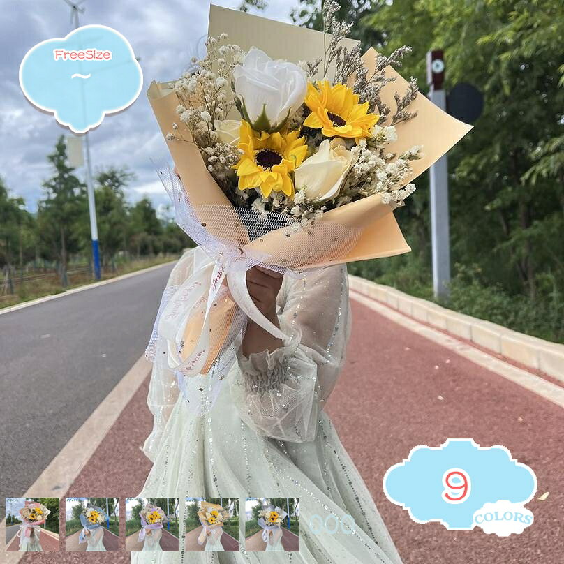 ソープフラワー花束 母の日プレゼント 誕生日プレゼント ソープフラワー バラ 花束 ブーケ 造花 女 ...