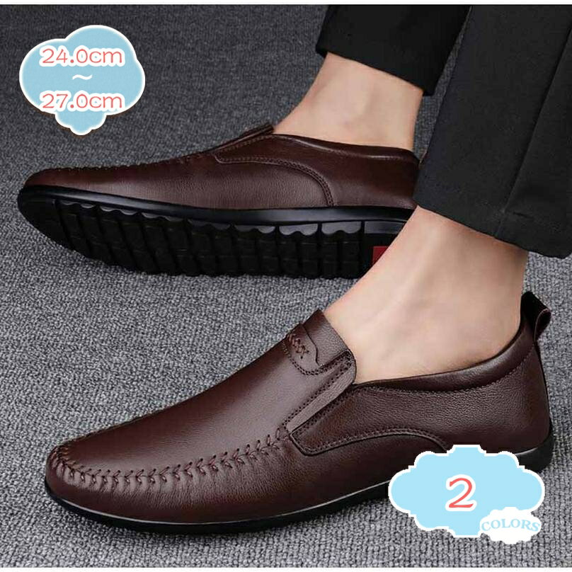デッキシューズ メンズ 黒 ドライビングシューズ 軽量 おしゃれ スリッポン カジュアルシューズ 革靴 皮靴 短靴 短ぐつ モカシン ローファー スムース ブラック 茶色 紳士靴 靴 シューズ 春 春夏 夏 冠婚葬祭 ビジネスシューズ shopcp