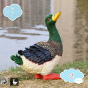 800円OFFクーポン 動物 オブジェ ガーデンオーナメント アヒル ガーデン 置物 インテリア 雑貨 かわいい 癒しグッズ 樹脂製 ガーデニング雑貨 庭 オー...