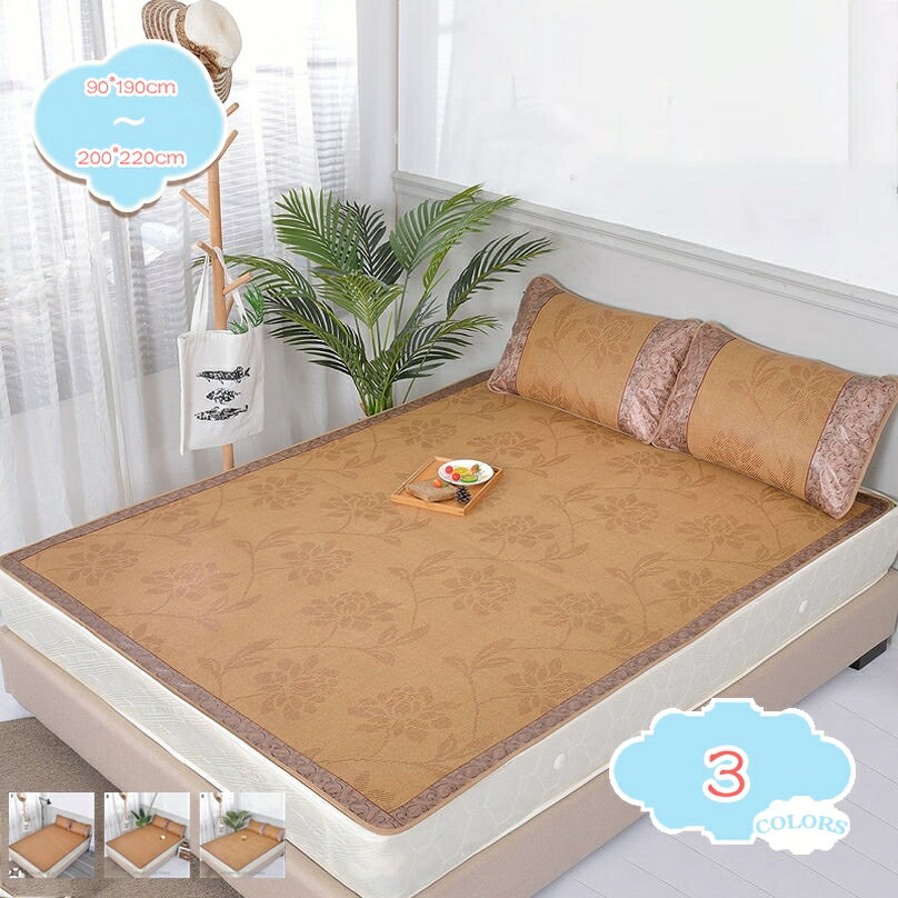 ベッドシーツ 敷きパッド 籐マット 涼しい ベッドパッド オールシーズン 節電対策 吸汗通気 敷パッド パッドシーツ 洗える おしゃれ 涼しいケット 折りたたみ敷きパッド ズレ防止 速乾 マット 籐寝具 マットレスパッド 冷たい感 夏用 shopcp