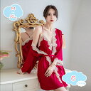 プリンセス ネグリジェ キャミソール ガウン 2点 セット レース レディース ナイトウェア 可愛い女性シリーズ シースルーホワイト おしゃれ 冷え対策 防寒 ...