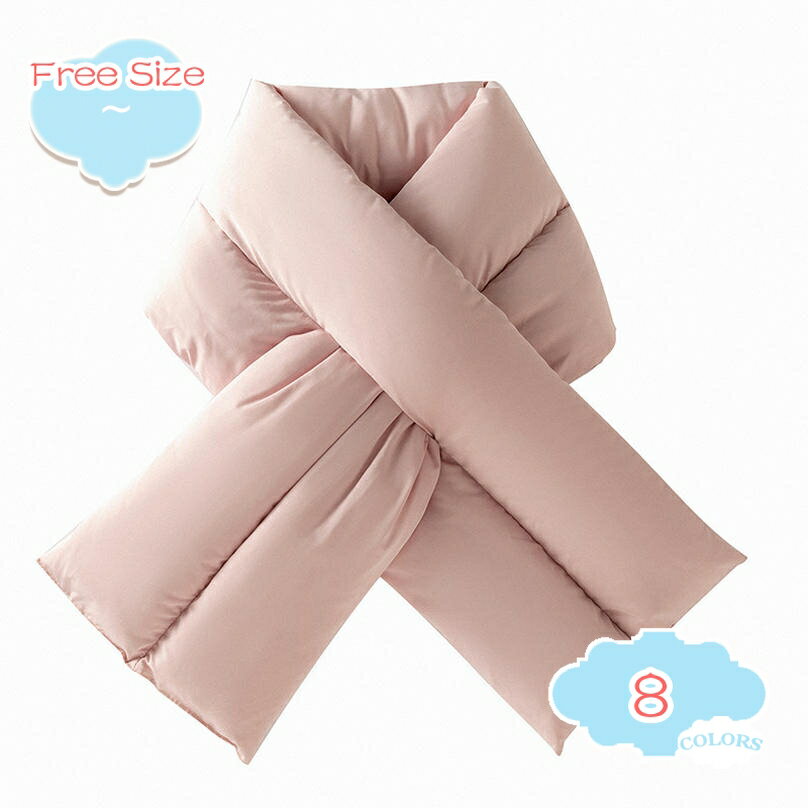 1000円OFFクーポン ダウンマフラー おしゃれ 洗える 男女兼用 秋冬 ティペット 実用的 羽毛マフラー ネ..