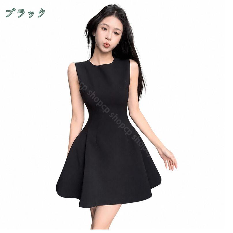800円OFFクーポン ワンピース ノースリーブ レディース 着痩せ ミニワンピース Aライン フレアワンピ きれいめ 無地 ひざ丈 上品 カジュアル お出かけ デイリー デート ゆったりサイズ 大きいサイズ shopcp shopcp-10140181 CPショップ サンプル画像3