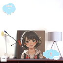 アートパネル カップル写真のカスタマイズ W40cm H40cm 正方形 アートフレーム 絵画 キャンバス 様々なタイプの写真でカスタマイズ可能 モダンアート ...