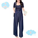 3500円OFFクーポン 夏服 お洒落セット 上下セット パンツスーツ レディース セットアップ 無地 半袖 トップス ゆったり ブラウス 2点セット ボトムス パンツ カジュアル 通勤 おしゃれ パンツドレス ワイドパンツ パーティー 二次会 shopcp