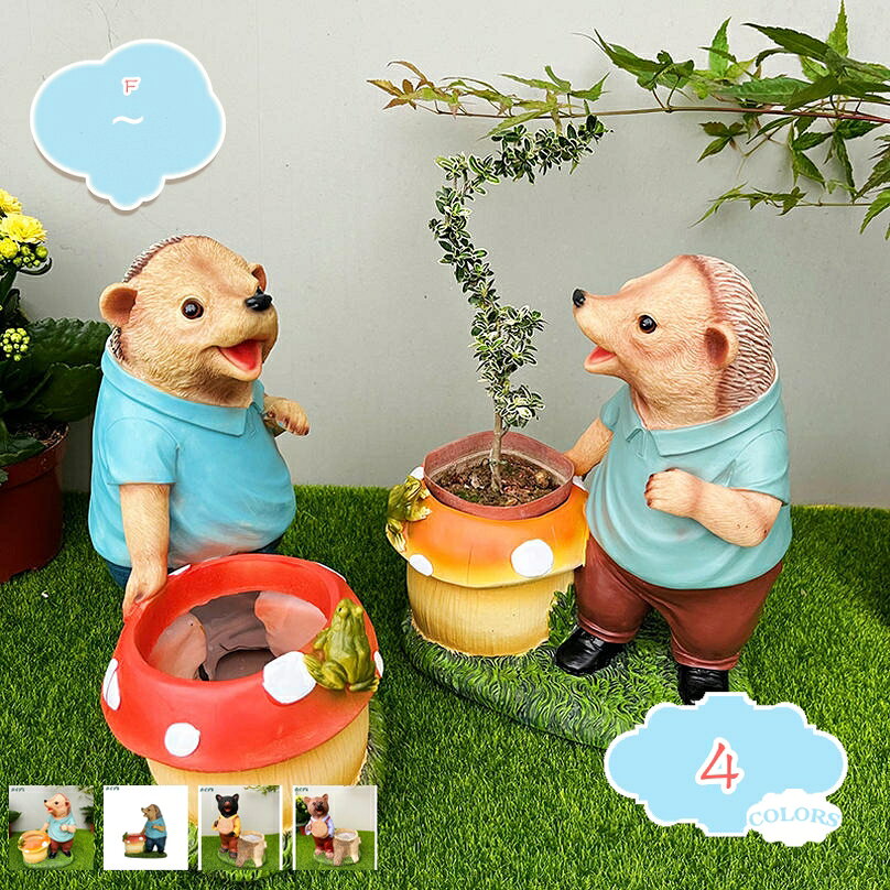 楽天市場】キツネ 置物（プランター｜植木鉢・プランター