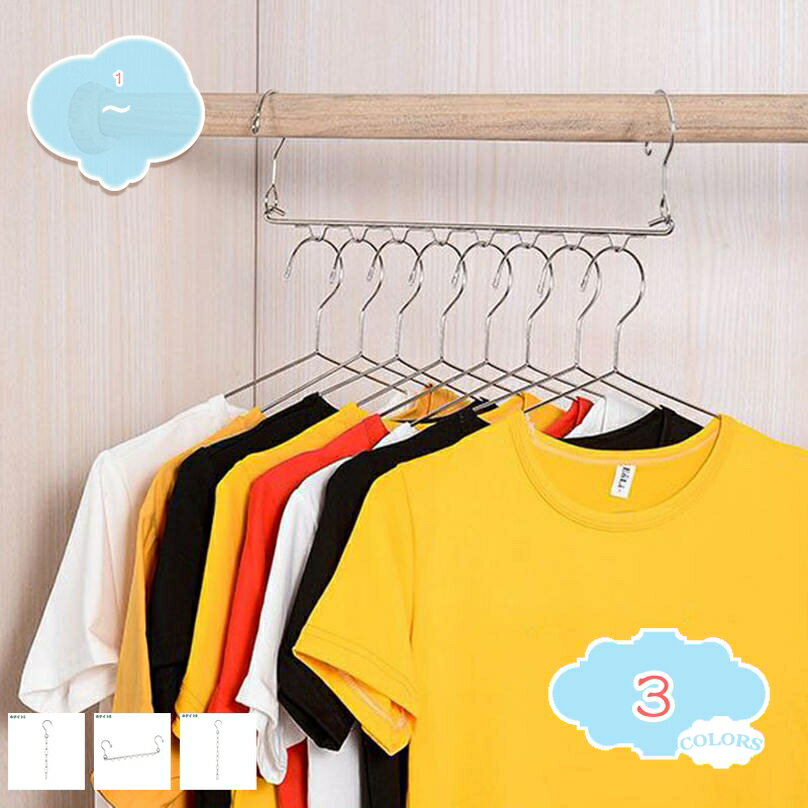 500円OFFクーポン ハンガー 洗濯ハンガー 衣類ハンガー 多機能ハンガー 収納ハンガー すべらない 省スペース 滑り止め 型崩れ防止 物干しハンガー 曲がら...