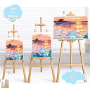 800円OFFクーポン イーゼル イーゼルスタンド 木製 スタンド 画板 看板 絵画スタンド 高さ調節 折りたたみ 安定性高い 大型 看板立て アート 写生用イ...