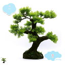 フェイクプラント フェイクプラント 人工観葉植物 ソンヤヒノキ盆栽 禅フェイクプラント盆栽 屋内外のホームオフィスのモダンな装飾に 人工観葉植物 観葉植物松の木...