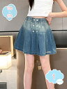 子供服 デニムスカート キッズ 女の子 春夏 子供服 スカート 膝丈 ボトムス ストレッチ 子ども服 ジュニア ベビー服 可愛い おしゃれ ウェストゴム キッズスカート 無地 ブルー 中学生 カジュアル シンプル ゆったり shopcp