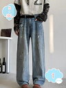 800円OFFクーポン デニムパンツ メンズ ジーンズ ジーパン ウォッシュ加工 Gパン ワイドパンツ ワイドデニム バギーパンツ ゆったり カジュアル ユニセックス ジーパン shopcp