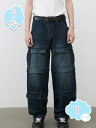 1650円OFFクーポン デニム メンズ カーゴパンツ メンズ ワイド デニム メンズ ワイドパンツ 体型カバー カーゴ ジーンズ メンズジーパン ゆったり パンツ ワイドデニム shopcp