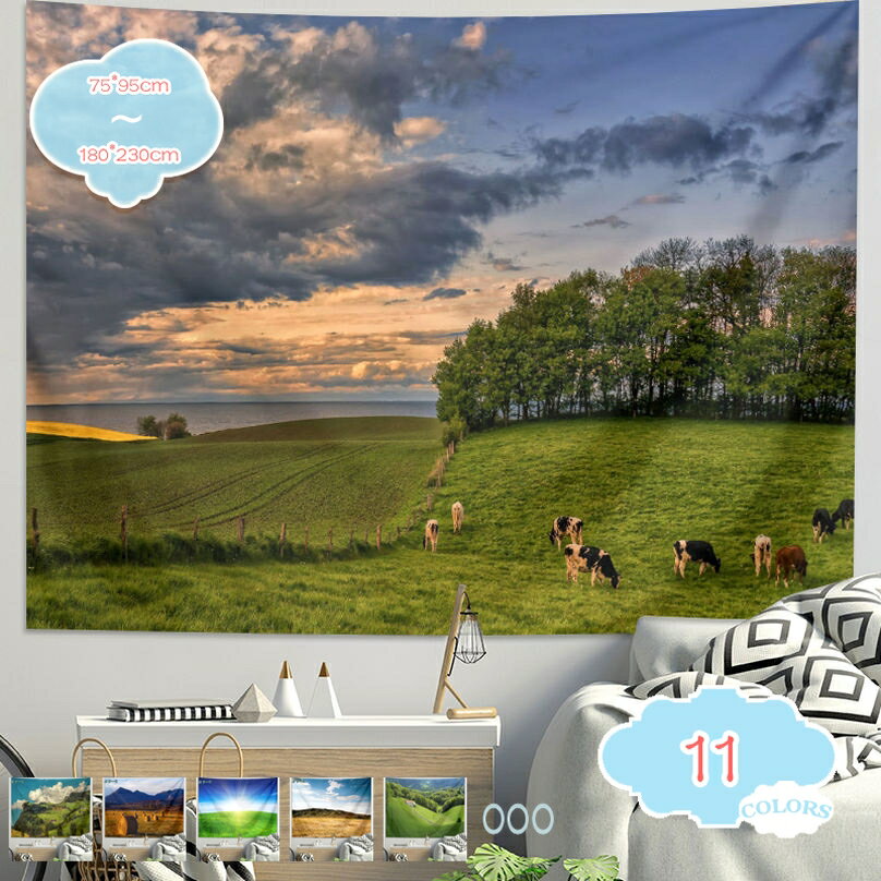 777円OFFクーポン 自然タペストリー 山の湖 カラフルな花 花 松の木 湖畔の景色 寝室 リビングルーム 寮 パーティー 母の日 バレンタイン ピンク ブルー 美しい ロマンチック 鮮やかな色 鮮明な画像 エレガント 柔らかい手触り shopcp