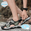 1650円OFFクーポン ファッションサンダル さんだる メンズ メッシュ 軽量 夏用 マジックテープ アウトドアサンダル ウォーキングサンダル 外履き 登山 ...