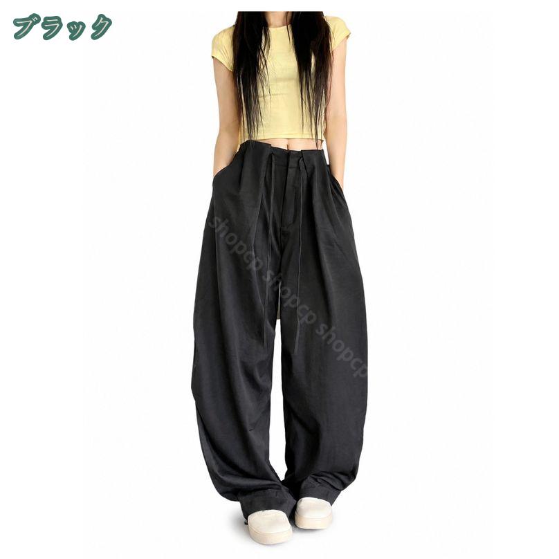 58%OFF衝撃セール★9714円⇒4857円! 着痩せ パンツ レディース ワイドパンツ ハイウエスト バルーン カーブ ゆったり 大きいサイズ スタイルアップ 脚長 ワーク ロング丈 部屋着 お出かけ デイリー 涼しい shopcp shopcp-10134050 CPショップ サンプル画像3