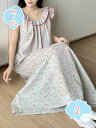800円OFFクーポン ネグリジェ パジャマ レディース ロング丈 長袖 ルームウェア 部屋着 ワンピース 姫系 可愛い 涼しい 通気 春夏秋冬 四季通用 快適...