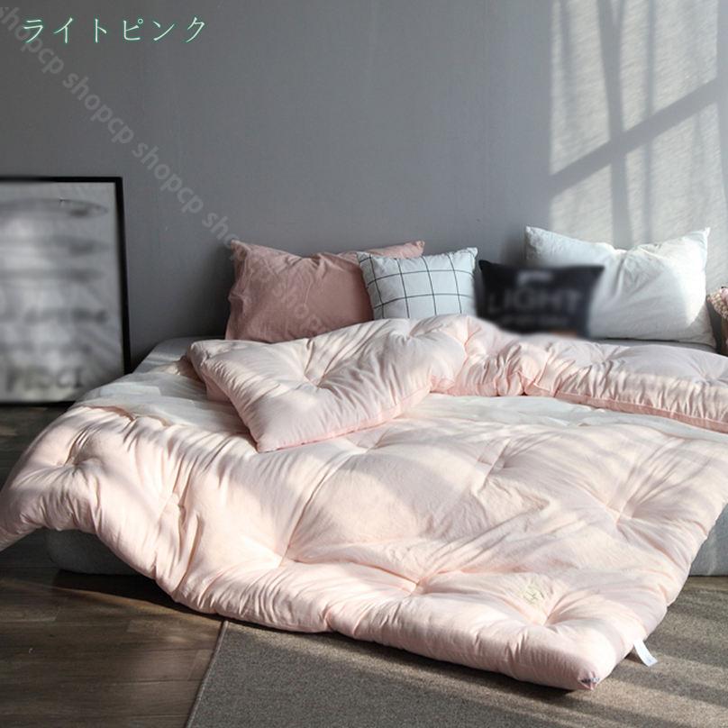 CPショップの3500円OFFクーポン 羽毛ふとん セミダブル シングルサイズ 洗いざらし 布団 掛けふとん 肌掛け布団 ホコリ出にくい あたたかい 北欧風 オールシーズン適用 掛けぶとん 一人暮らし ふかふか 200*230cm 触り心地いい ダブル 柔らかい肌ざわ 敏感肌でも安心 shopcp｜アングル3