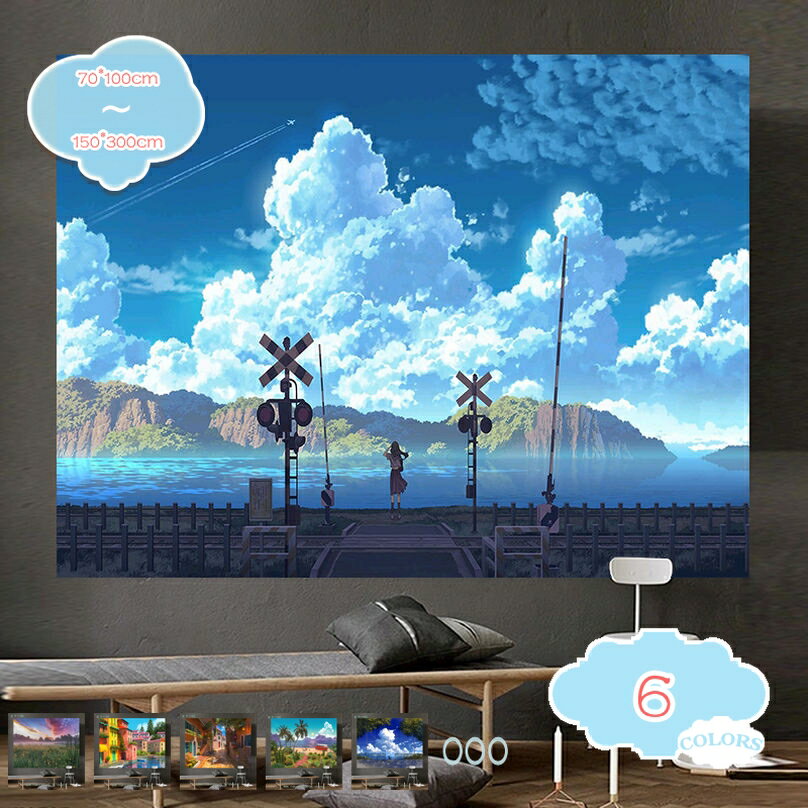 タペストリー 風景タペストリー 装飾壁掛け 間仕切り 和風 おしゃれ 森 木 インテリア 寝室 カーテン 新築祝い プレゼント ホーム飾り 模様替えや インスタ映えグッズ テレワーク 背景 リモートワーク 西海岸 背景布 shopcp