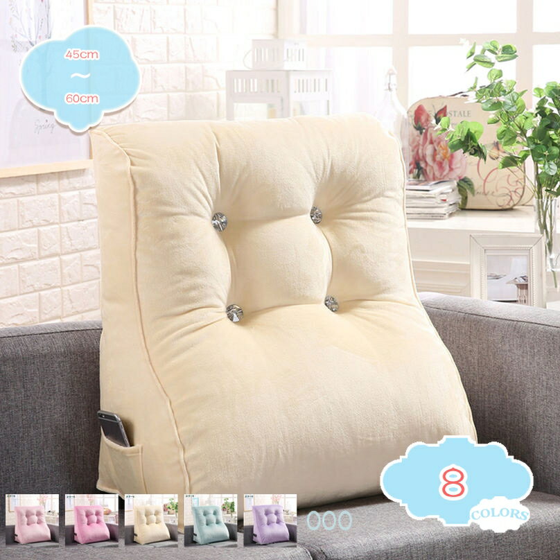 300円OFFクーポン クッション 背もたれ 三角クッション ソファー ベッド クッション 厚いクッション レストクッション 背もたれクッション 腰枕 緩和 ソファークッション 背もたれ クッション 三角 読書 テレビ 映画鑑賞 インテリア 昼寝クッション 枕 shopcp