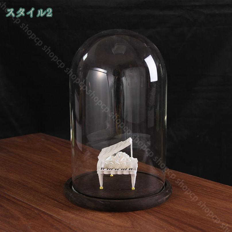 500円OFFクーポン 卓上 ガラスドーム フィギュア 工芸品 透明 ディスプレイケース コレクション 防塵 保護 ホビー用 多サイズ クリア収納ケース 収集フィギュア コレクション かわいい 円柱 ハンドル付き shopcp [3]